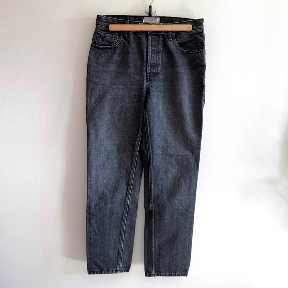 Everlane The Cheeky Jean | Women’s 28 | Washed Black High Rise Straight Denim - Picture 3 of 11